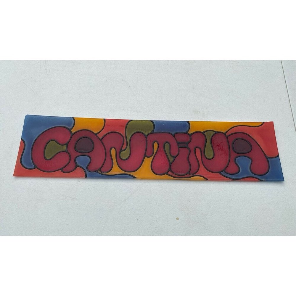 Vintage Cantina/Bar Sign Groovy Long 1970’s-80’s Disco Multi-Color PHOTOS! RARE!
